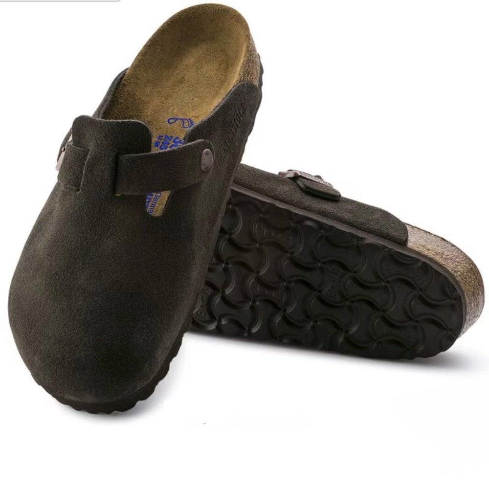 Birkenstock Boston suede leather brown/mocha